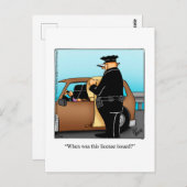 警察週間おもしろいはがき ポストカード (正面/裏面)