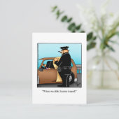 警察週間おもしろいポストカード ポストカード (スタンド正面)