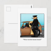 警察週間おもしろいポストカード ポストカード (正面/裏面)