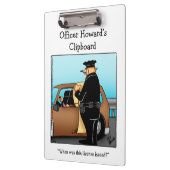 警察週間ユーモアのクリップボードギフト クリップボード (左)
