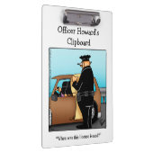警察週間ユーモアのクリップボードギフト クリップボード (右)