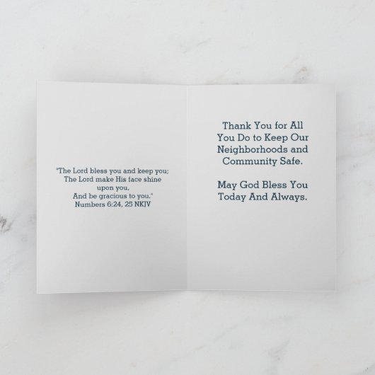 警察週間2023カード カード (内部)