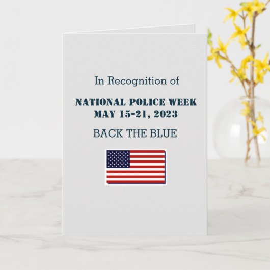 警察週間2023カード カード (黄色い花)