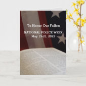 警察週間2023同情カード カード (黄色い花)