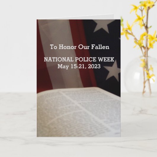 警察週間2023同情カード カード (黄色い花)