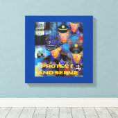 警察鑑賞収集 キャンバスプリント (インサイチュ (ウッドフロア))