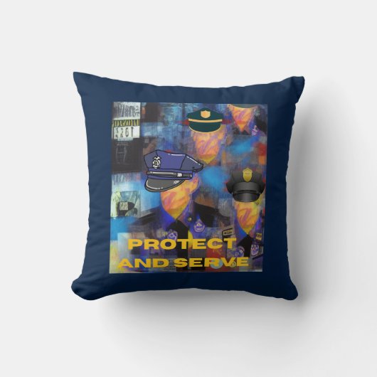 警察鑑賞収集 クッション (正面)