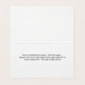 警察鑑賞薄パーソナライズされたい青い線 名刺 (内部フラット)