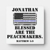 警察鑑賞青ライン聖なる書物、 経典賛美ズ フォトプラーク (正面)