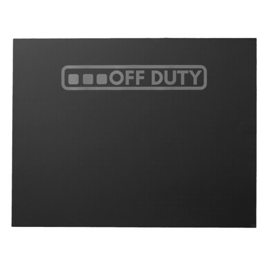 警察陸軍の法執行に最適な非勤務者 ノートパッド (正面)