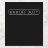 警察陸軍の法執行に最適な非勤務者 ワインラベル (シングルラベル)