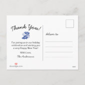 警察青線アメリカ国旗ありがとう シーズンポストカード (裏面)