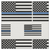 警察青線アメリカ国旗担当官 ファブリック (クローズアップ)