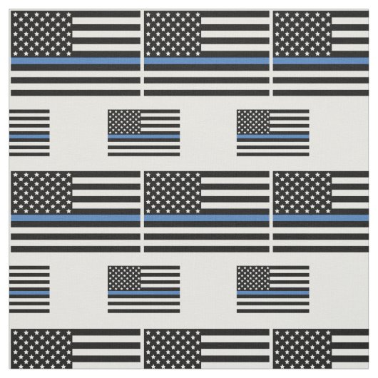 警察青線アメリカ国旗担当官 ファブリック (見本)