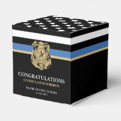 警察青色旗卒業祝い フェイバーボックス (裏面サイド)