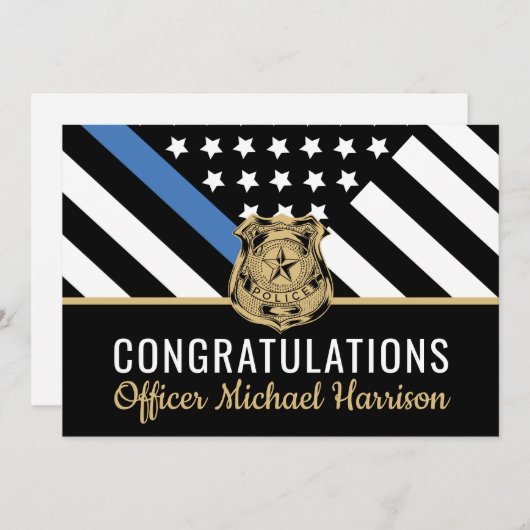 警察青色旗卒業 (正面/裏面)