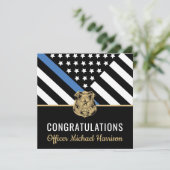 警察青色旗卒業 カード (スタンド正面)