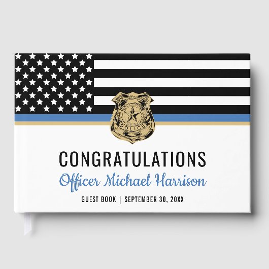 警察青色旗卒業 ゲストブック (正面)