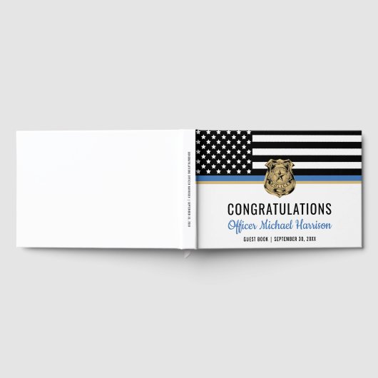 警察青色旗卒業 ゲストブック (全面)