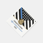 警察青色旗卒業 スタンダードカクテルナプキン (角)