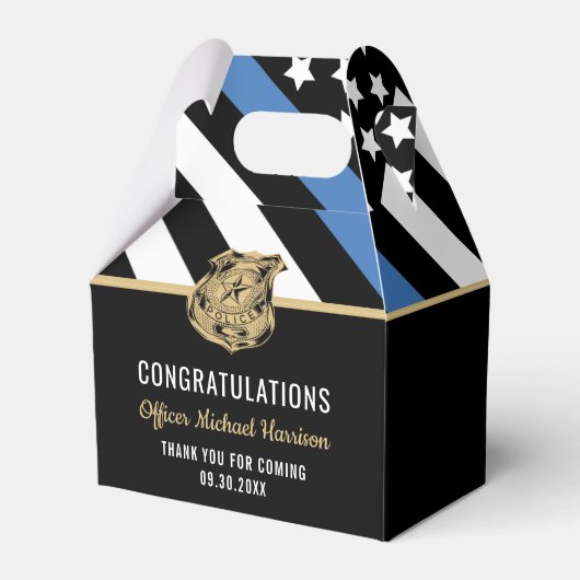 警察青色旗卒業 フェイバーボックス (正面サイド)