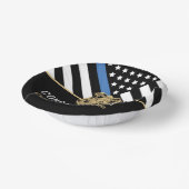 警察青色旗卒業 ペーパーボウル (傾斜あり)