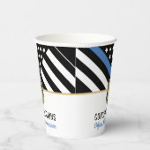 警察青色旗卒業 紙コップ (右)