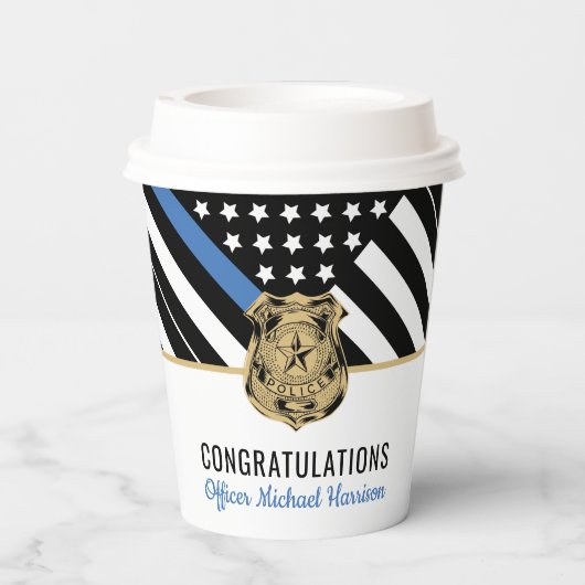 警察青色旗法執行卒業 紙コップ (裏面)