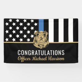 警察青色旗艦士院卒業会 横断幕