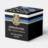 警察青色線おめでとう退職パーティー フェイバーボックス (裏面サイド)