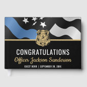 警察青色線法執行退職パーティー ゲストブック (正面)