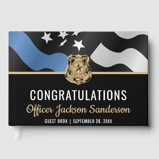 警察青色線法執行退職パーティー ゲストブック (正面)