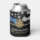 警察青色線法執行退職パーティー 缶クーラー (缶正面)