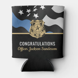 警察青色線法執行退職パーティー 缶クーラー