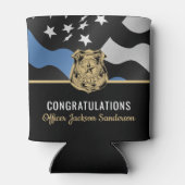 警察青色線法執行退職パーティー 缶クーラー (裏面)