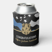 警察青色線法執行退職パーティー 缶クーラー (缶裏面)