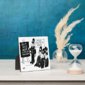 警察養成所。漫画おもしろいイラストレーション フォトプラーク (インサイチュ)