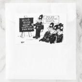 警察養成所 長方形シール (バッグ)