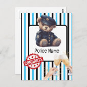 警察 おめでとう  ポストカード (正面/裏面)