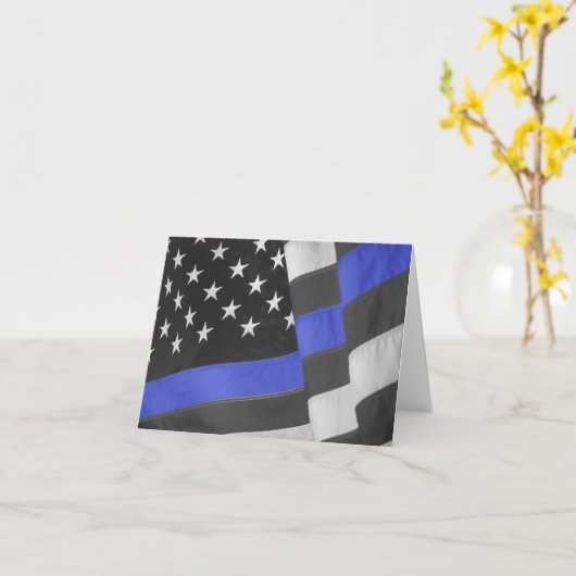 警察 カード (黄色い花)