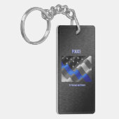 警察 キーホルダー (正面左)