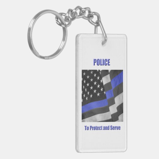 警察 キーホルダー (正面左)