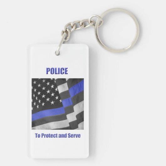 警察 キーホルダー (裏面)