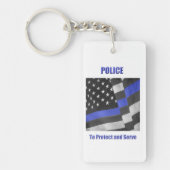 警察 キーホルダー (正面)
