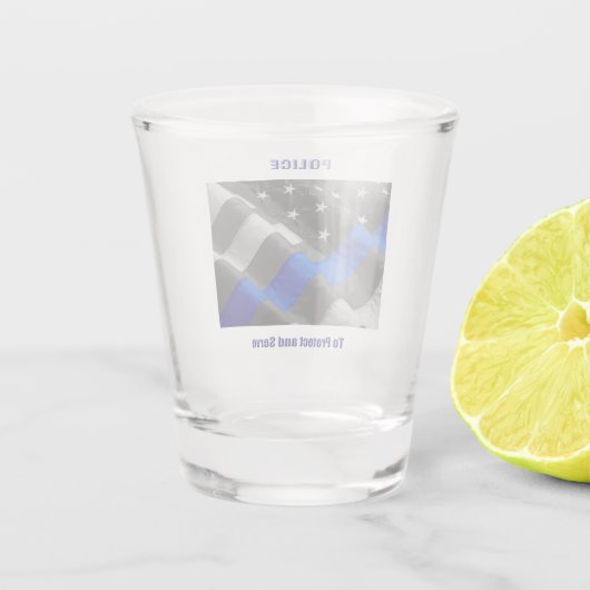 警察 ショットグラス (裏面)