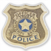 警察 シール (正面)