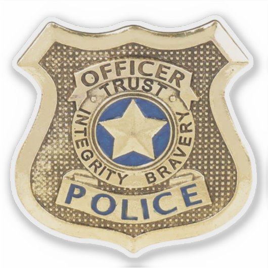 警察 シール (正面)