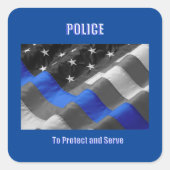 警察 スクエアシール (正面)