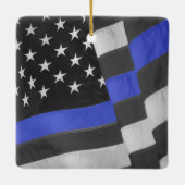 警察 セラミックオーナメント (裏面)