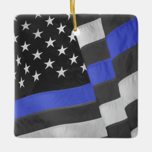 警察 セラミックオーナメント (正面)